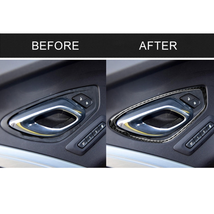 2 PCS Car Carbon Fiber Door Inner Handle Panel Decorative Sticker for Chevrolet Camaro 2017-2019 - Car Interior Mouldings by PMC Jewellery | Online Shopping South Africa | PMC Jewellery | Buy Now Pay Later Mobicred