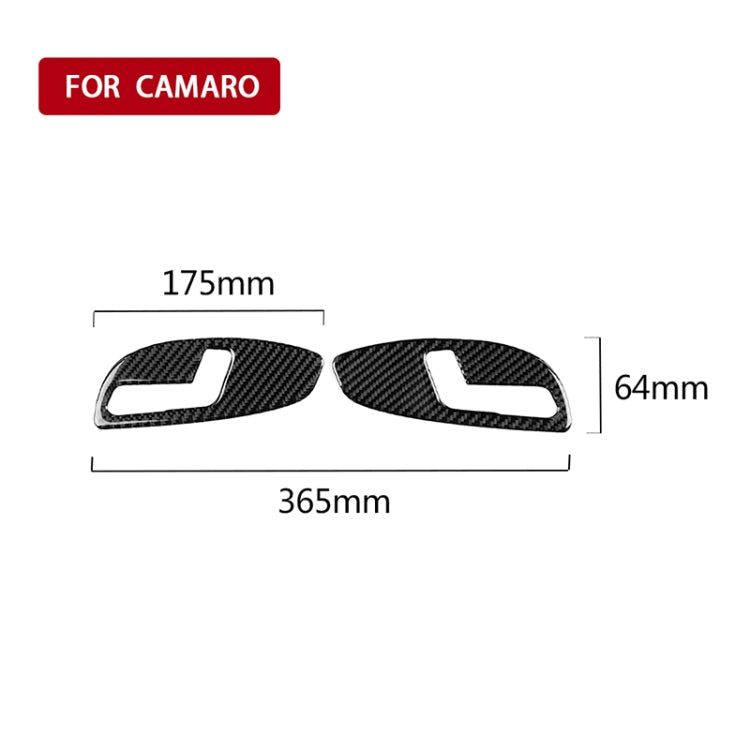 2 PCS Car Carbon Fiber Seat Adjustment Panel Decorative Sticker for Chevrolet Camaro 2017-2019 - Car Interior Mouldings by PMC Jewellery | Online Shopping South Africa | PMC Jewellery | Buy Now Pay Later Mobicred