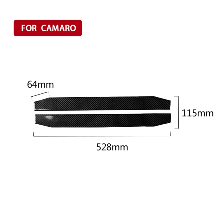 2 PCS Car Carbon Fiber Welcome Pedal Decorative Sticker for Chevrolet Camaro 2017-2019 - Car Interior Mouldings by PMC TechLife | Online Shopping South Africa | PMC TechLife | Buy Now Pay Later Mobicred
