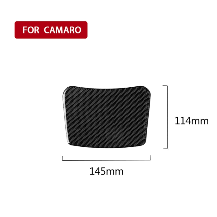 Car Carbon Fiber Rear Seat Storage Box Decorative Sticker for Chevrolet Camaro 2016 - Car Interior Mouldings by PMC Jewellery | Online Shopping South Africa | PMC Jewellery | Buy Now Pay Later Mobicred