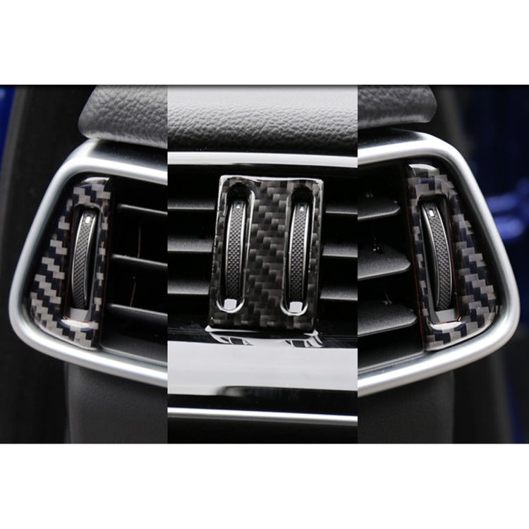 Carbon Fiber Car Air Outlet Decorative Sticker for Jaguar F-PACE 2016-2020 - Car Interior Mouldings by PMC Jewellery | Online Shopping South Africa | PMC Jewellery | Buy Now Pay Later Mobicred