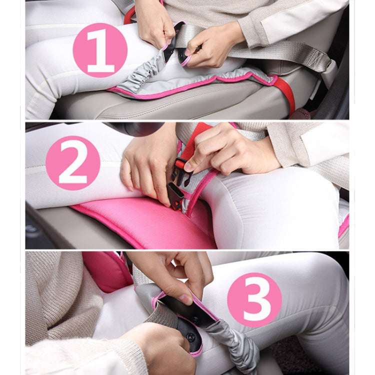 Car Safety Seat Protective Pad with Clip Back Abdominal Belt for Pregnant Woman (Pink) - Seat Belts & Padding by PMC TechLife | Online Shopping South Africa | PMC TechLife | Buy Now Pay Later Mobicred