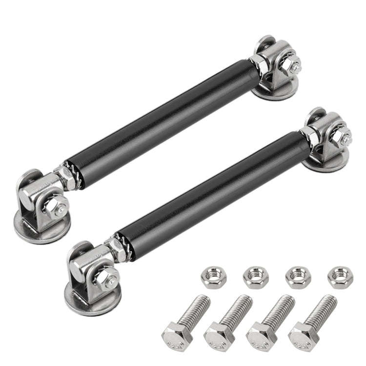 2 PCS Car Modification Adhesive Surrounded Rod Lever Front and Rear Bars Fixed Front Lip Back Shovel, Length: 10cm(Black) - Trunk & Bumper Accessories by PMC TechLife | Online Shopping South Africa | PMC TechLife | Buy Now Pay Later Mobicred