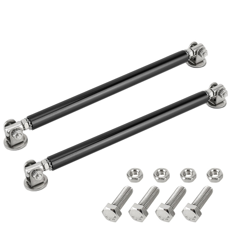 2 PCS Car Modification Adhesive Surrounded Rod Lever Front and Rear Bars Fixed Front Lip Back Shovel, Length: 15cm(Black) - Trunk & Bumper Accessories by PMC TechLife | Online Shopping South Africa | PMC TechLife | Buy Now Pay Later Mobicred