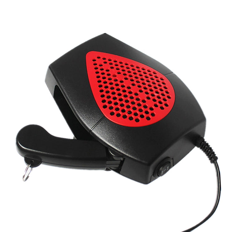 Car Portable Heater Hot Cool Fan Windscreen Window Demister Defroster DC 24V (Red) - Heating & Fans by PMC TechLife | Online Shopping South Africa | PMC TechLife | Buy Now Pay Later Mobicred