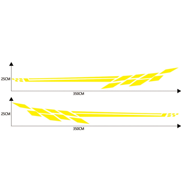 Car Styling Plaid Series PVC Sticker Auto Decorative Sticker (Yellow) - Decorative Sticker by PMC TechLife | Online Shopping South Africa | PMC TechLife | Buy Now Pay Later Mobicred