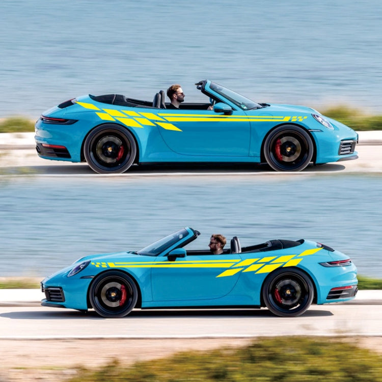 Car Styling Plaid Series PVC Sticker Auto Decorative Sticker (Yellow) - Decorative Sticker by PMC TechLife | Online Shopping South Africa | PMC TechLife | Buy Now Pay Later Mobicred