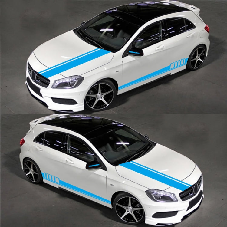 5 in 1 Car Styling Stripe Hood PVC Sticker Auto Decorative Sticker (Blue) - Decorative Sticker by PMC TechLife | Online Shopping South Africa | PMC TechLife | Buy Now Pay Later Mobicred