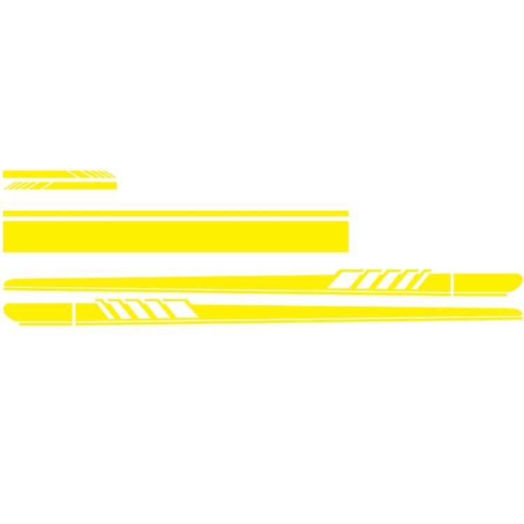 5 in 1 Car Styling Stripe Hood PVC Sticker Auto Decorative Sticker (Yellow) - Decorative Sticker by PMC TechLife | Online Shopping South Africa | PMC TechLife | Buy Now Pay Later Mobicred