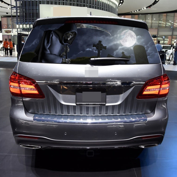 Death Cemetery Pattern Horror Series Car Rear Window Decorative Sticker, Size: 135 x 36cm - Decorative Sticker by PMC TechLife | Online Shopping South Africa | PMC TechLife | Buy Now Pay Later Mobicred