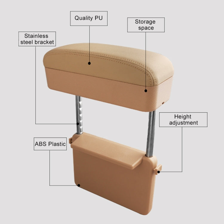 Universal Car PU Leather Wrapped Armrest Box Cushion Car Armrest Box Mat with Storage Box (Black Red) - Stowing Tidying by PMC TechLife | Online Shopping South Africa | PMC TechLife | Buy Now Pay Later Mobicred