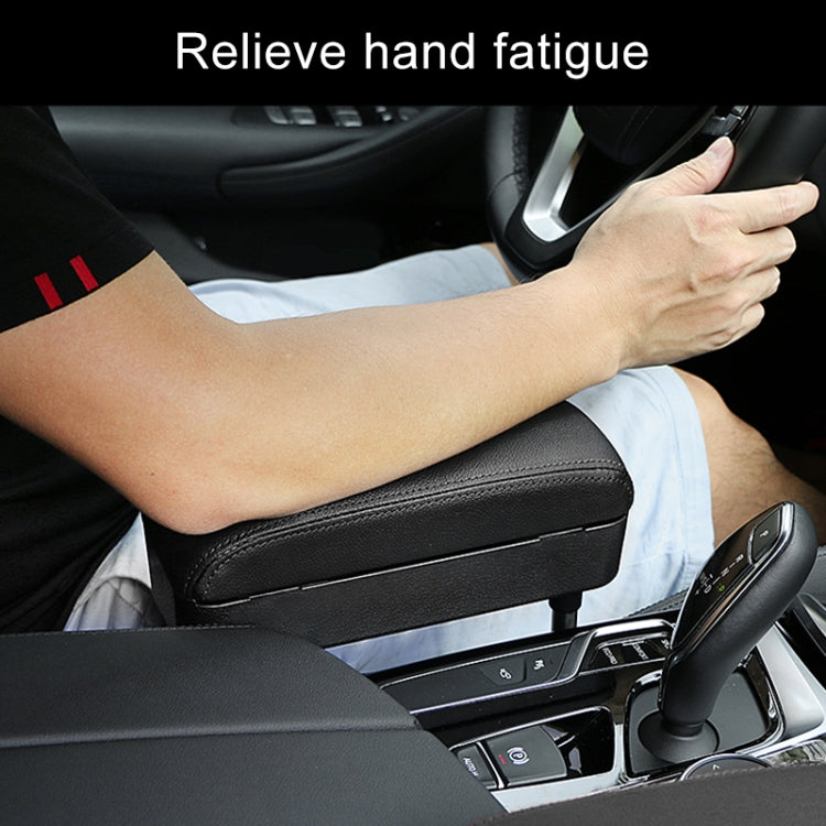 Universal Car PU Leather Wrapped Armrest Box Cushion Car Armrest Box Mat with Storage Box (Grey) - Stowing Tidying by PMC TechLife | Online Shopping South Africa | PMC TechLife | Buy Now Pay Later Mobicred