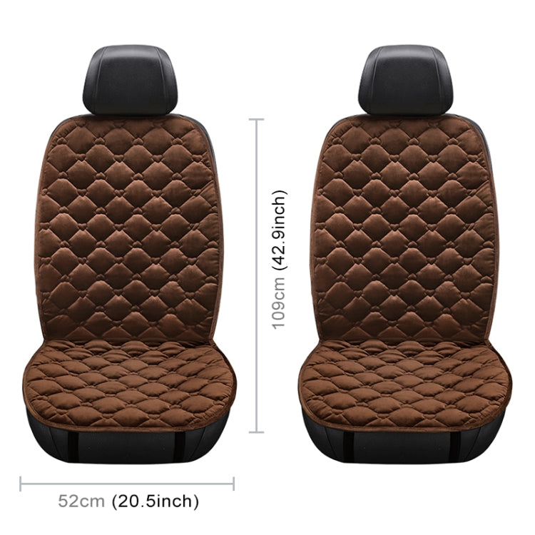 Car 12V Front Seat Heater Cushion Warmer Cover Winter Heated Warm, Double Seat (Coffee) - Seat Accessories by PMC TechLife | Online Shopping South Africa | PMC TechLife | Buy Now Pay Later Mobicred
