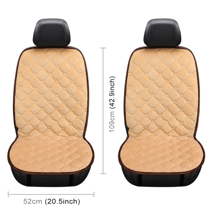 Car 12V Front Seat Heater Cushion Warmer Cover Winter Heated Warm, Double Seat (Beige) - Seat Accessories by PMC TechLife | Online Shopping South Africa | PMC TechLife | Buy Now Pay Later Mobicred