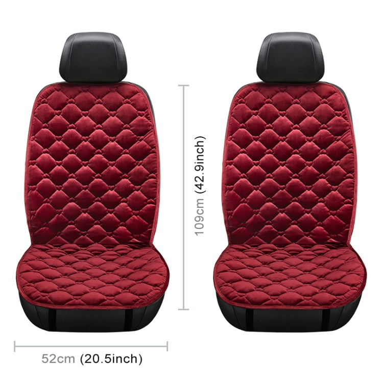 Car 12V Front Seat Heater Cushion Warmer Cover Winter Heated Warm, Double Seat (Red) - Seat Accessories by PMC TechLife | Online Shopping South Africa | PMC TechLife | Buy Now Pay Later Mobicred