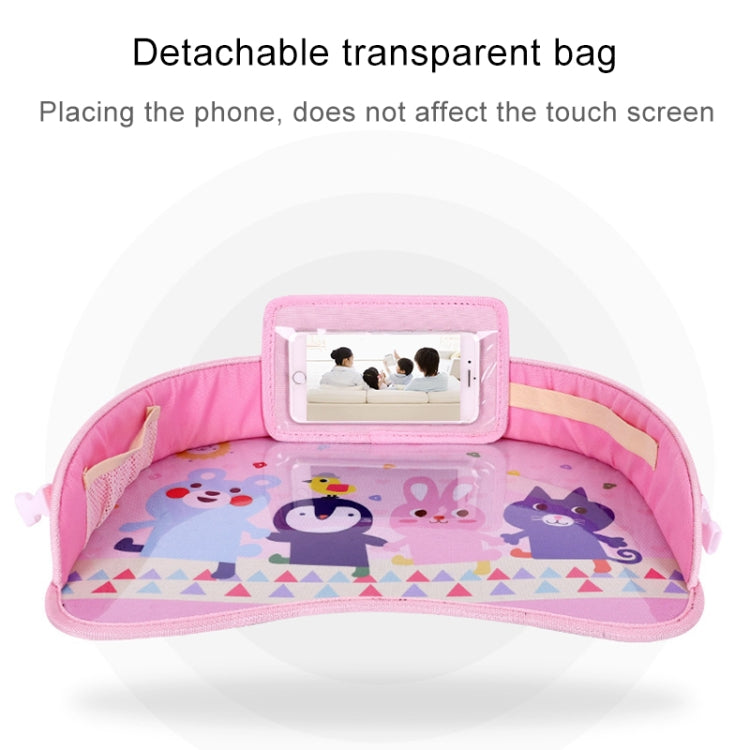 Children Waterproof Dining Table Toy Organizer Baby Safety Tray Tourist Painting Holder with Touch Screen Transparent Bag (Happy Travel) - Seat Accessories by PMC TechLife | Online Shopping South Africa | PMC TechLife | Buy Now Pay Later Mobicred