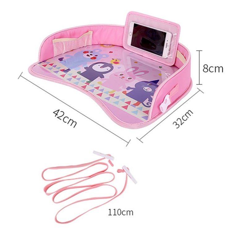 Children Waterproof Dining Table Toy Organizer Baby Safety Tray Tourist Painting Holder with Touch Screen Transparent Bag (Happy Travel) - Seat Accessories by PMC TechLife | Online Shopping South Africa | PMC TechLife | Buy Now Pay Later Mobicred