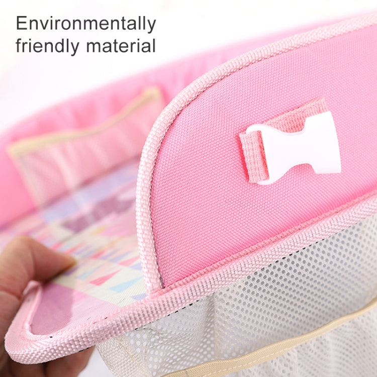 Children Waterproof Dining Table Toy Organizer Baby Safety Tray Tourist Painting Holder with Touch Screen Transparent Bag (Happy Travel) - Seat Accessories by PMC TechLife | Online Shopping South Africa | PMC TechLife | Buy Now Pay Later Mobicred
