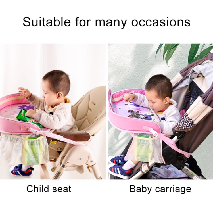 Children Waterproof Dining Table Toy Organizer Baby Safety Tray Tourist Painting Holder with Touch Screen Transparent Bag (Happy Travel) - Seat Accessories by PMC TechLife | Online Shopping South Africa | PMC TechLife | Buy Now Pay Later Mobicred