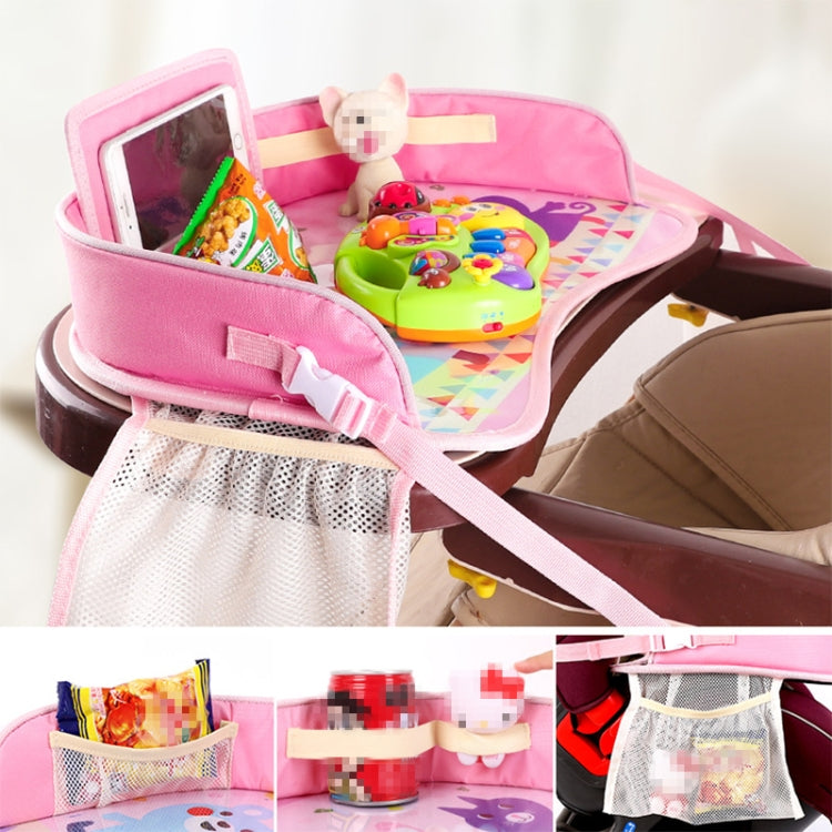 Children Waterproof Dining Table Toy Organizer Baby Safety Tray Tourist Painting Holder with Touch Screen Transparent Bag (Yellow Lion) - Seat Accessories by PMC TechLife | Online Shopping South Africa | PMC TechLife | Buy Now Pay Later Mobicred