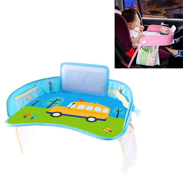 Children Waterproof Dining Table Toy Organizer Baby Safety Tray Tourist Painting Holder with Touch Screen Transparent Bag (School Bus) - Seat Accessories by PMC TechLife | Online Shopping South Africa | PMC TechLife | Buy Now Pay Later Mobicred