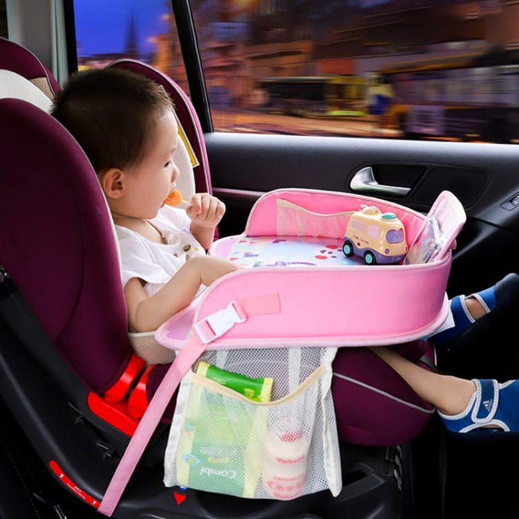 Children Waterproof Dining Table Toy Organizer Baby Safety Tray Tourist Painting Holder with Touch Screen Transparent Bag (Fire Truck) - Seat Accessories by PMC TechLife | Online Shopping South Africa | PMC TechLife | Buy Now Pay Later Mobicred