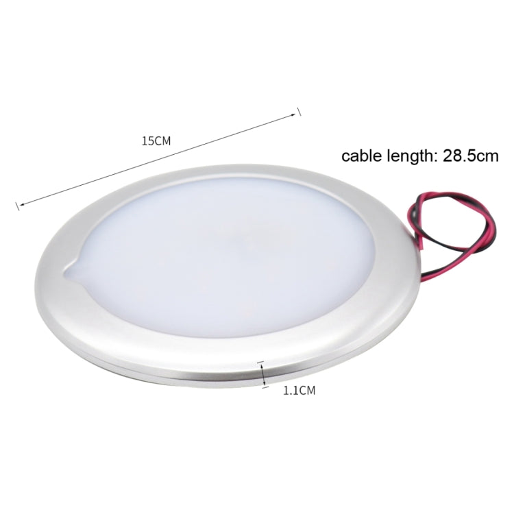 DC 9-30V 4.5W 3000-3300K IP67 Marine RV Dimmable 150mm LED Dome Light Ceiling Lamp, with Touch Control - Marine Accessories & Parts by PMC TechLife | Online Shopping South Africa | PMC TechLife | Buy Now Pay Later Mobicred