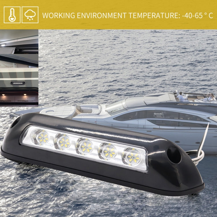 DC 12V 2.6W 6000K IP67 Marine RV Waterproof LED Stair Deck Dome Light Ceiling  Lamp, Black Shell and Rubber Base - Marine Accessories & Parts by PMC TechLife | Online Shopping South Africa | PMC TechLife | Buy Now Pay Later Mobicred