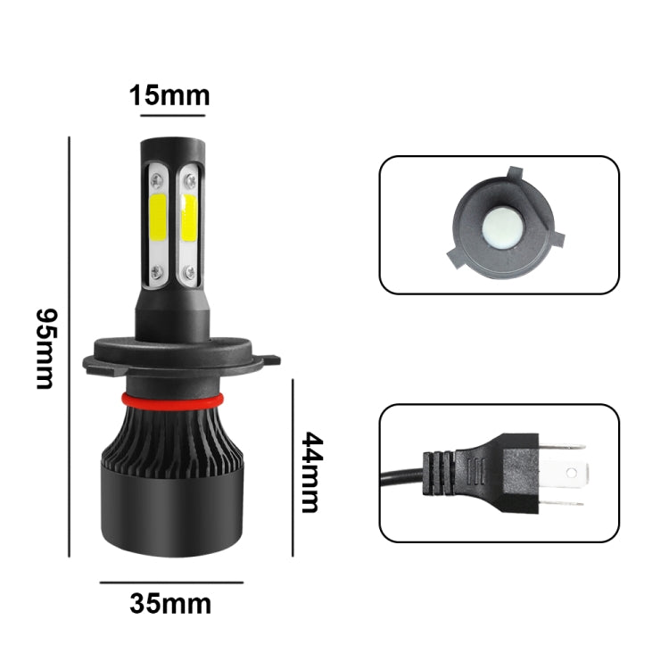 2 PCS S2 H4 / HB2 / 9003 DC9-36V / 25W / 6000K / 2500LM IP68 Car LED Headlight Lamps (Cool White) - free shipping - PMC TechLife - Order now!