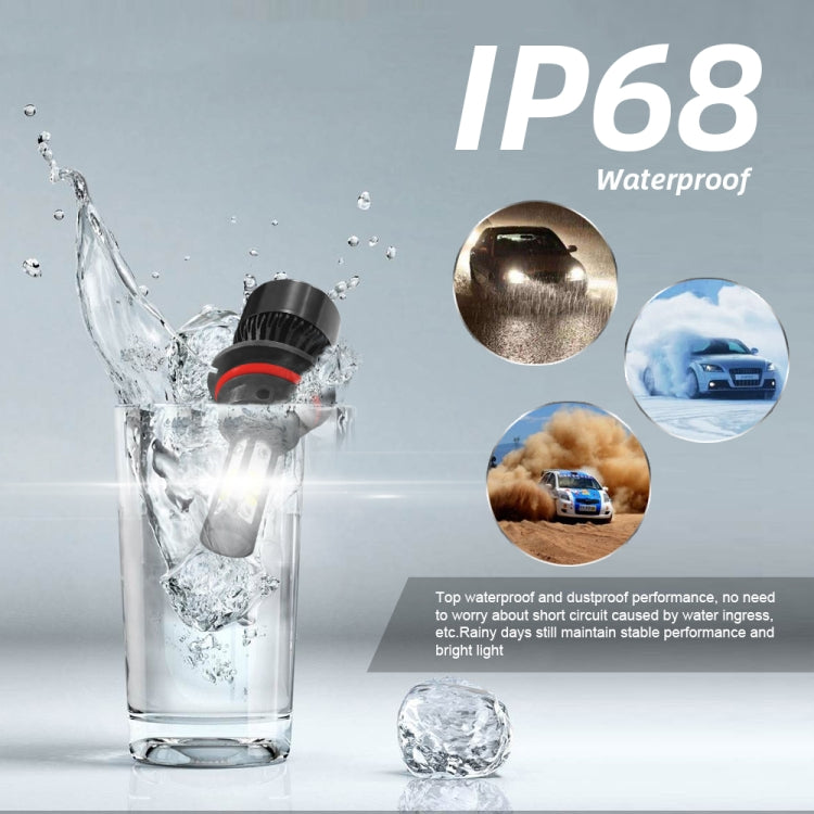 2 PCS S2 9007 / HB5 DC9-36V / 25W / 6000K / 2500LM IP68 Car LED Headlight Lamps (Cool White) - LED Headlamps by PMC TechLife | Online Shopping South Africa | PMC TechLife | Buy Now Pay Later Mobicred