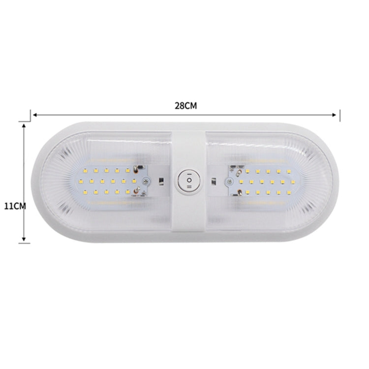 D4347 10-24V 6-7W 4000-4500K 560LM RV Yacht 48 PCS LED Lamps Dome Light Ceiling Lamp, with Independent Switch Control - Marine Accessories & Parts by PMC TechLife | Online Shopping South Africa | PMC TechLife | Buy Now Pay Later Mobicred