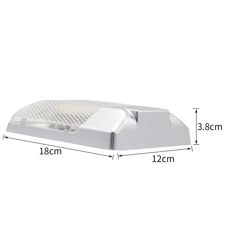 D4376S DC11-18V 3.6W 6000-6500K IP50 24LEDs SMD-5050 Marine RV Dimmable LED Dome Light Ceiling Lamp, with Touch Control - Marine Accessories & Parts by PMC TechLife | Online Shopping South Africa | PMC TechLife | Buy Now Pay Later Mobicred