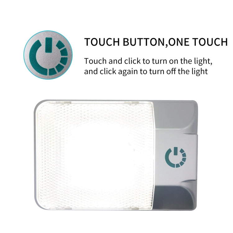 D4376S DC11-18V 3.6W 6000-6500K IP50 24LEDs SMD-5050 Marine RV Dimmable LED Dome Light Ceiling Lamp, with Touch Control - Marine Accessories & Parts by PMC TechLife | Online Shopping South Africa | PMC TechLife | Buy Now Pay Later Mobicred