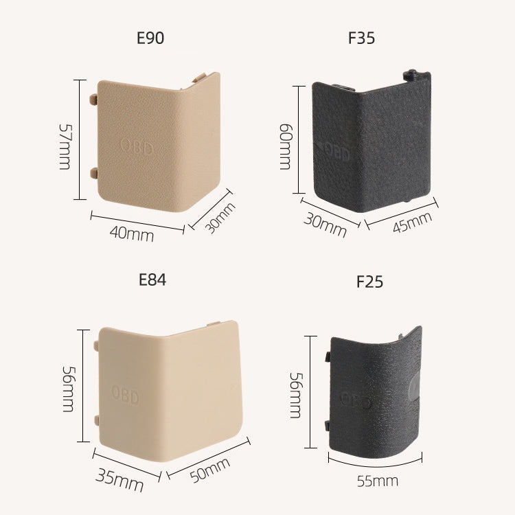Car Diagnostic Plug Cover OBD Panel Decorative Cover 51437147538 for BMW E84 2009-2015(Beige) - Car Interior Mouldings by PMC TechLife | Online Shopping South Africa | PMC TechLife | Buy Now Pay Later Mobicred