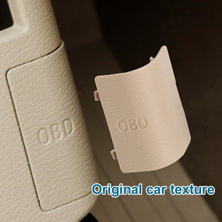 Car Diagnostic Plug Cover OBD Panel Decorative Cover 51437147538 for BMW F35 2012-2019 (Beige) - Car Interior Mouldings by PMC TechLife | Online Shopping South Africa | PMC TechLife | Buy Now Pay Later Mobicred