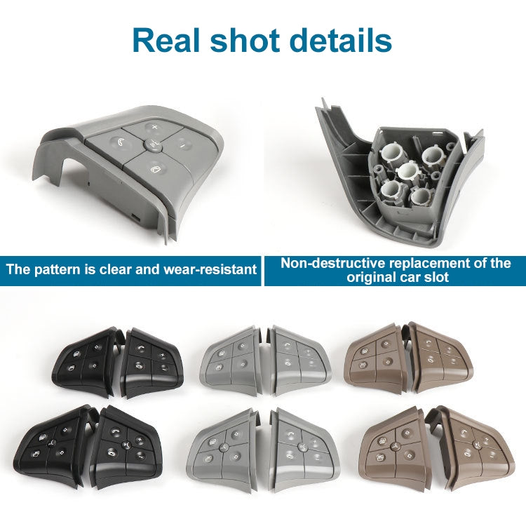 Car Left Side 4-button Steering Wheel Switch Buttons Panel 1648200010 for Mercedes-Benz W164, Left Driving (Grey) - Car Switches by PMC TechLife | Online Shopping South Africa | PMC TechLife | Buy Now Pay Later Mobicred