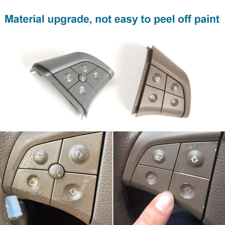 Car Right Side 5-button Steering Wheel Switch Buttons Panel 1648200110 for Mercedes-Benz W164, Left Driving (Coffee) - Car Switches by PMC TechLife | Online Shopping South Africa | PMC TechLife | Buy Now Pay Later Mobicred