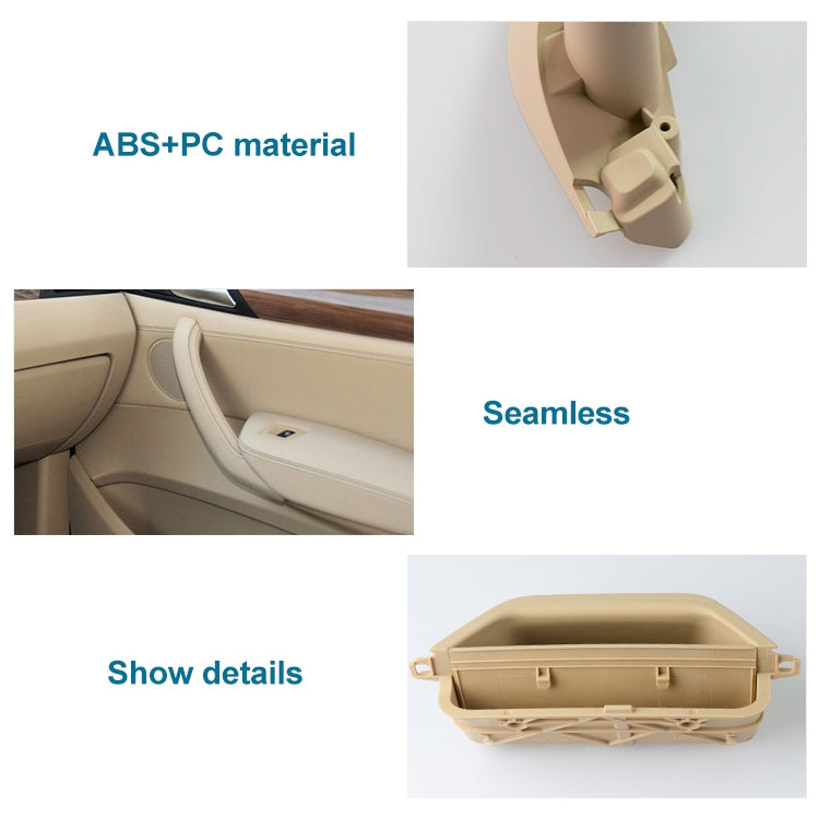 Car Rear Right Inside Doors Handle Pull Trim Cover 5141 7394 519-1 for BMW X3 X4, Left Driving (Black) - Door Handles by PMC TechLife | Online Shopping South Africa | PMC TechLife | Buy Now Pay Later Mobicred