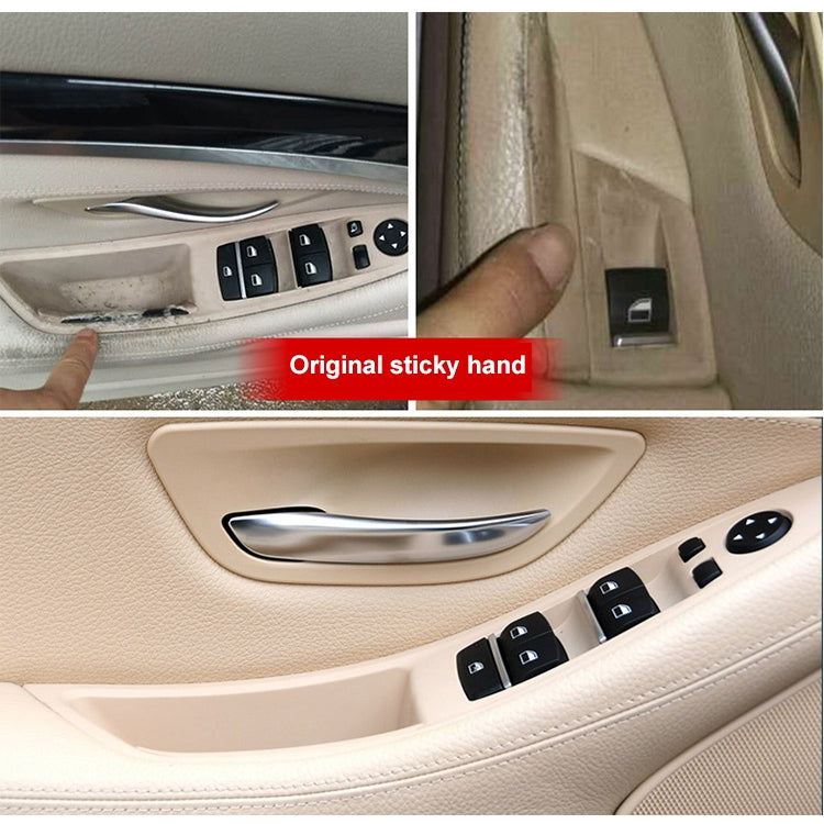 Car High Configuration Version Inside Doors Handle Pull Trim Cover 5141 7225 873 for BMW F10 F18, Left Driving (Grey) - Door Handles by PMC TechLife | Online Shopping South Africa | PMC TechLife | Buy Now Pay Later Mobicred