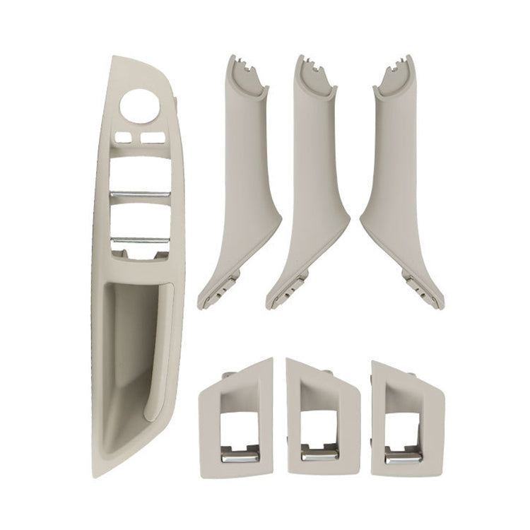 Car Imported Version Inside Doors Handle Pull Trim Cover 5141 7225 873 for BMW F10 F18, Left Driving (Beige White) - Door Handles by PMC TechLife | Online Shopping South Africa | PMC TechLife | Buy Now Pay Later Mobicred