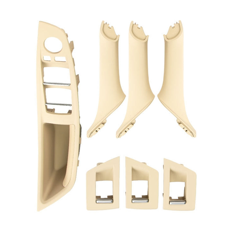 Car Imported Version Inside Doors Handle Pull Trim Cover 5141 7225 873 for BMW F10 F18, Left Driving (Beige) - Door Handles by PMC TechLife | Online Shopping South Africa | PMC TechLife | Buy Now Pay Later Mobicred