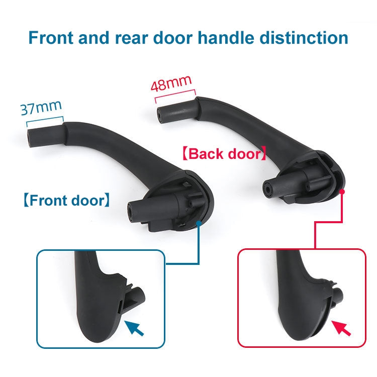 Car Rear Left Inside Doors Handle Pull Trim Cover for Mercedes-Benz C-class W203 -2007, Left Driving (Black) - Door Handles by PMC TechLife | Online Shopping South Africa | PMC TechLife | Buy Now Pay Later Mobicred
