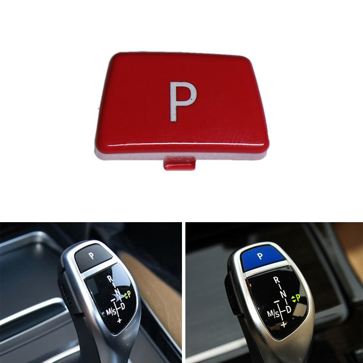 Car Gear Lever Auto Parking Button Letter P Cap for BMW 5 Series 2002-2010, Left Driving(Red) - Car Switches by PMC TechLife | Online Shopping South Africa | PMC TechLife | Buy Now Pay Later Mobicred