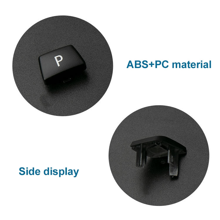 Car Gear Lever Auto Parking Button Letter P Cap for BMW 5 Series 2002-2010, Left Driving(Black) - Car Switches by PMC TechLife | Online Shopping South Africa | PMC TechLife | Buy Now Pay Later Mobicred