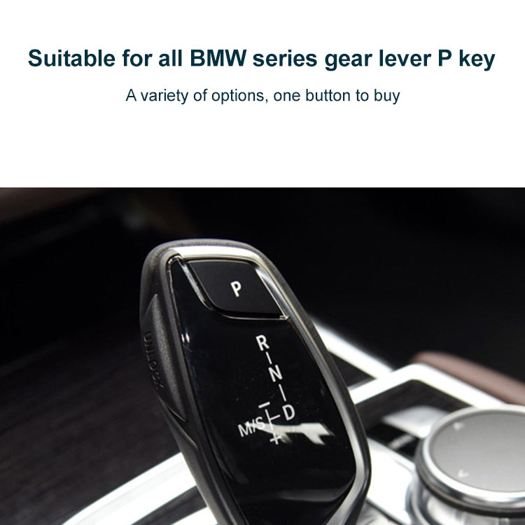 Car Gear Lever Auto Parking Button Letter P Cap for BMW 5 Series 2002-2010, Left Driving(Black) - Car Switches by PMC TechLife | Online Shopping South Africa | PMC TechLife | Buy Now Pay Later Mobicred