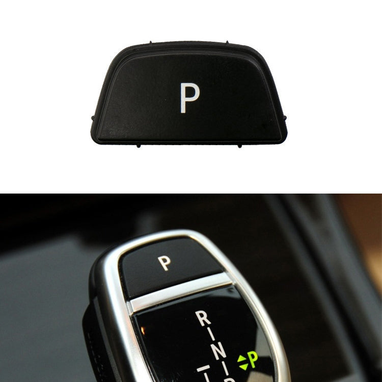 Car Gear Lever Auto Parking Button Letter P Cap for BMW 3 Series F30 2012-2019, Left Driving(Black) - Car Switches by PMC TechLife | Online Shopping South Africa | PMC TechLife | Buy Now Pay Later Mobicred