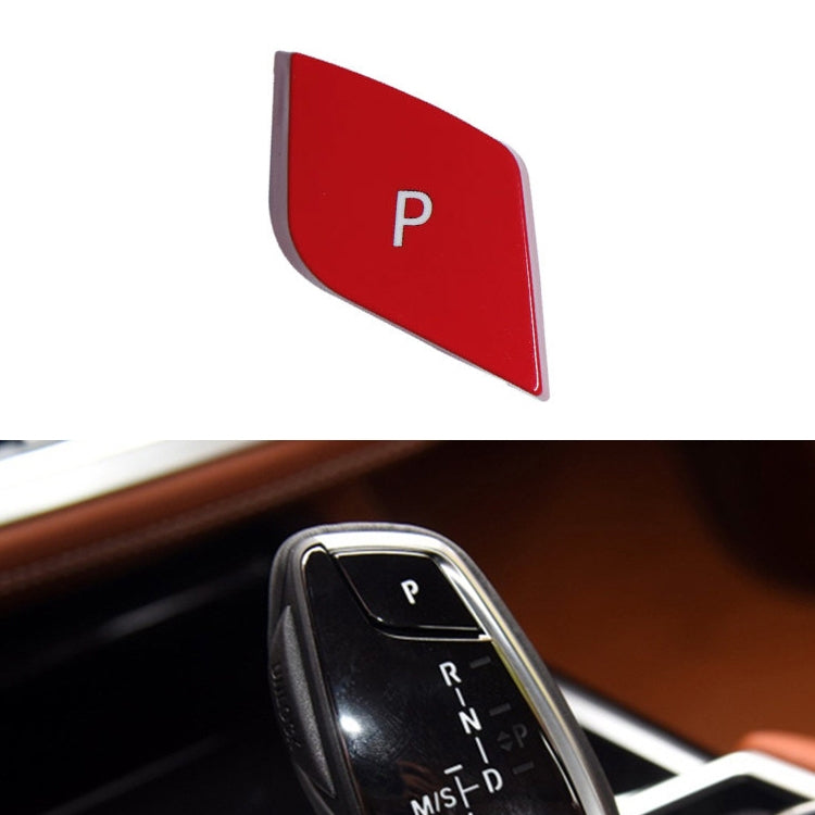 Car Gear Lever Auto Parking Button Letter P Cap for BMW G Chassis Series, Left Driving (Red) - Car Switches by PMC TechLife | Online Shopping South Africa | PMC TechLife | Buy Now Pay Later Mobicred