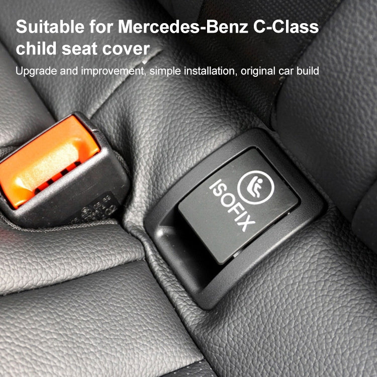 Car Rear Child ISOFIX Switch Seat Safety Cover 2059200513 for Mercedes-Benz W205 2015-2021, Left Driving (Red) - Seat Belts & Padding by PMC TechLife | Online Shopping South Africa | PMC TechLife | Buy Now Pay Later Mobicred