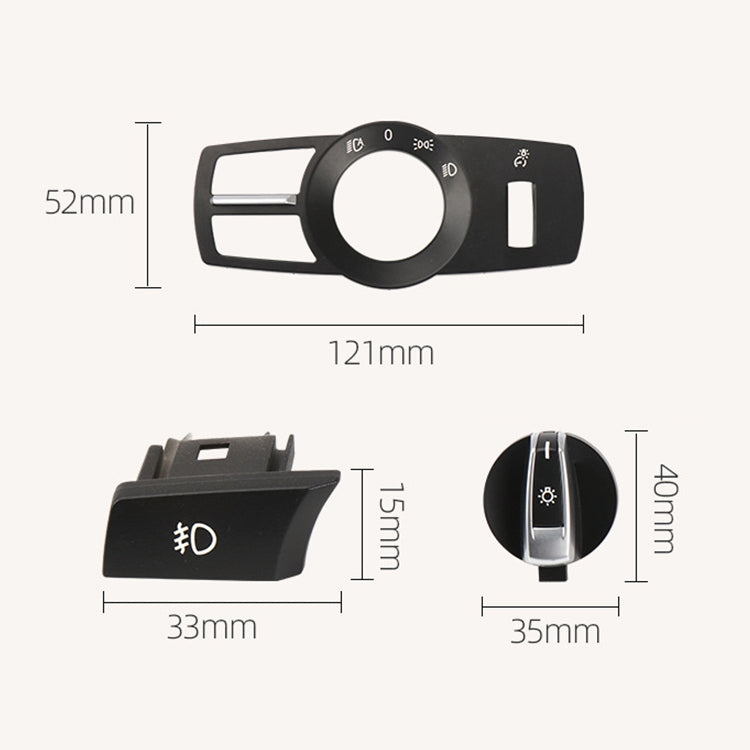 Car Front Fog Light Switch Button Knob for BMW 5 Series 2010-2017, Left Driving - Car Light Accessories by PMC TechLife | Online Shopping South Africa | PMC TechLife | Buy Now Pay Later Mobicred