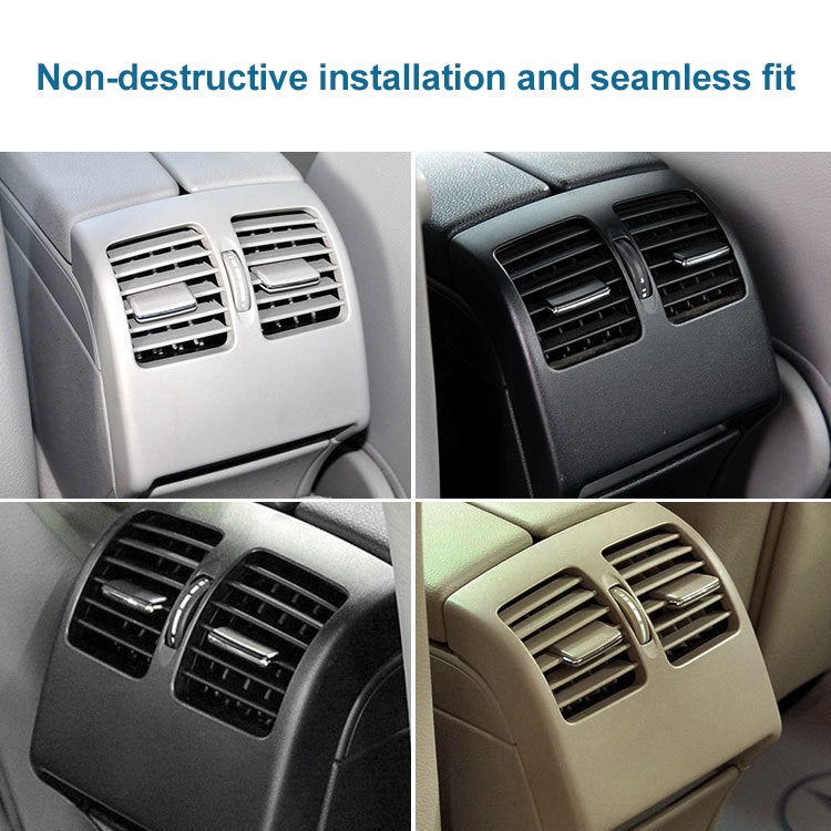 Car Rear Air Conditioner Air Outlet Panel for Mercedes-Benz W204 2007-2014, Left Driving (Black) - Air Conditioning System by PMC TechLife | Online Shopping South Africa | PMC TechLife | Buy Now Pay Later Mobicred